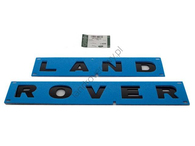 Napis naklejka ''LAND ROVER'' pokrywy silnika maski