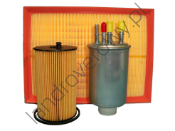 Zestaw filtrów RANGE ROVER SPORT 2.7 V6 Diesel LION  1311289 WJN500025 LR007311 PHE000112
