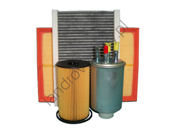 Zestaw filtrów RANGE ROVER SPORT 2.7 V6 Diesel LION  WJN500025 LR007311 1311289 PHE000112 LR023977 JKR500020 JKR500010