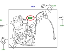 Uszczelka pompy oleju silnika RANGE ROVER L405 SPORT OD 2016 VELAR 3.0 V6 DIESEL LR105987